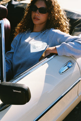 Soul Grey Relaxed Waffle Crewneck