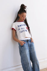 Empathy Is For Lovers Relaxed Ringer Tee