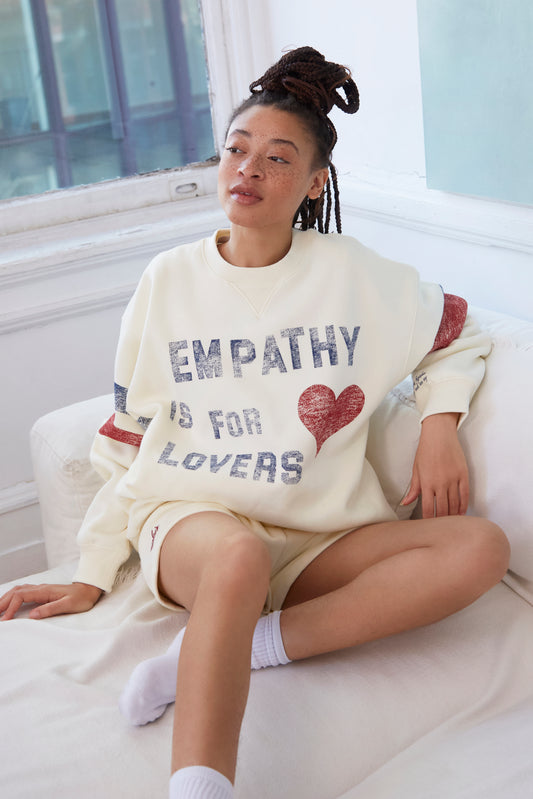 Empathy Is For Lovers Pearl Crewneck