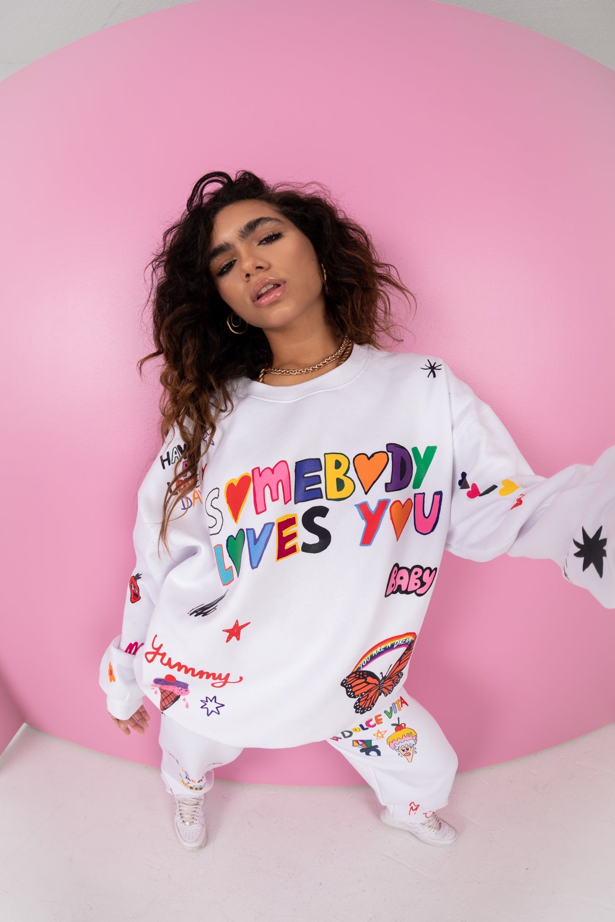 Mayfair x @iscreamcolour Somebody Loves You Crewneck